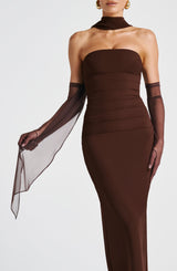 Fioreclo Aylah Scarf in Plum Brown