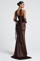 Fioreclo Aylah Scarf in Plum Brown