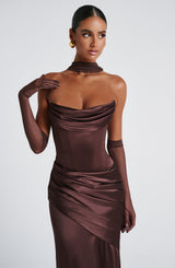 Fioreclo Aylah Scarf in Plum Brown
