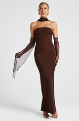 Fioreclo Aylah Scarf in Plum Brown