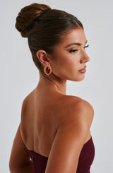 Fioreclo Azra Earrings in Red/Gold