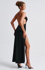 Fioreclo Beatrix Maxi Dress in Black