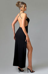 Fioreclo Beatrix Maxi Dress in Black