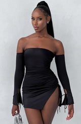 Fioreclo Becca Mini Dress in Black