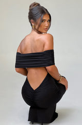 Fioreclo Belinda Maxi Dress in Black
