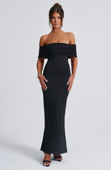 Fioreclo Belinda Maxi Dress in Black