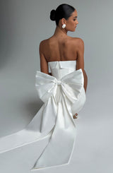 Fioreclo Bellamie Mini Dress in Ivory
