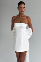 Fioreclo Bellamie Mini Dress in Ivory