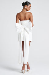 Fioreclo Bellamie Mini Dress in Ivory