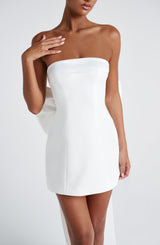 Fioreclo Bellamie Mini Dress in Ivory
