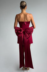 Fioreclo Bellamie Mini Dress in Wine