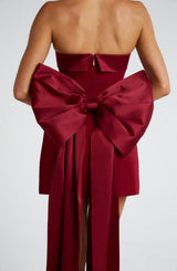 Fioreclo Bellamie Mini Dress in Wine