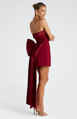 Fioreclo Bellamie Mini Dress in Wine