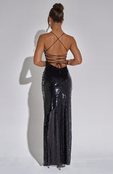 Fioreclo Bellini Maxi Dress in Black