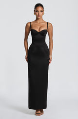 Fioreclo Benedetta Maxi Dress in Black