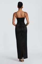 Fioreclo Benedetta Maxi Dress in Black