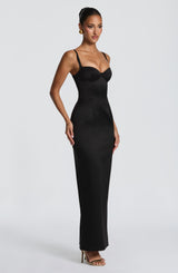 Fioreclo Benedetta Maxi Dress in Black