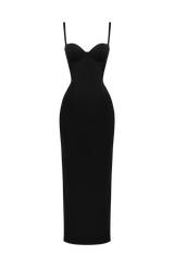 Fioreclo Benedetta Maxi Dress in Black