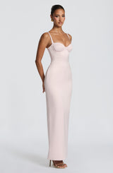 Fioreclo Benedetta Maxi Dress in Blush