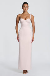 Fioreclo Benedetta Maxi Dress in Blush