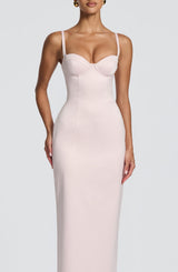 Fioreclo Benedetta Maxi Dress in Blush