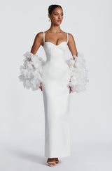 Fioreclo Benedetta Maxi Dress in Ivory