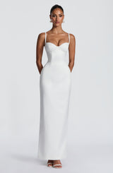Fioreclo Benedetta Maxi Dress in Ivory
