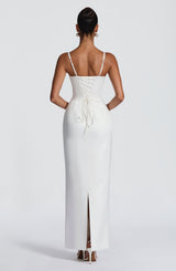 Fioreclo Benedetta Maxi Dress in Ivory