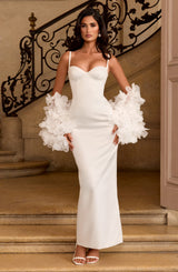 Fioreclo Benedetta Maxi Dress in Ivory