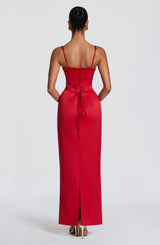 Fioreclo Benedetta Maxi Dress in Red