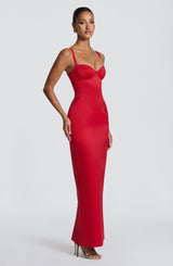 Fioreclo Benedetta Maxi Dress in Red