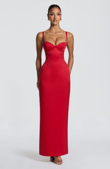 Fioreclo Benedetta Maxi Dress in Red
