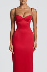 Fioreclo Benedetta Maxi Dress in Red