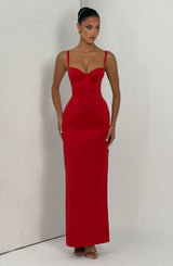 Fioreclo Benedetta Maxi Dress in Red