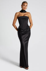 Fioreclo Bernadine Maxi Skirt in Black