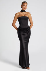 Fioreclo Bernadine Maxi Skirt in Black
