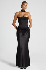 Fioreclo Bernadine Maxi Skirt in Black