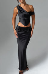 Fioreclo Bernadine Maxi Skirt in Black