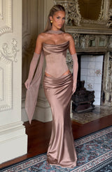 Fioreclo Bernadine Maxi Skirt in Hazel