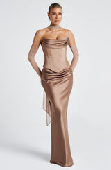 Fioreclo Bernadine Maxi Skirt in Hazel