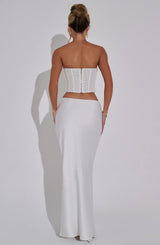 Fioreclo Bernadine Maxi Skirt in Ivory