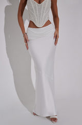 Fioreclo Bernadine Maxi Skirt in Ivory