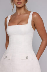 Fioreclo Bess Mini Dress in Ivory