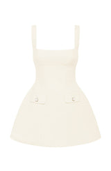 Fioreclo Bess Mini Dress in Ivory