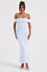 Fioreclo Bexley Midi Dress in Blue