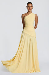 Fioreclo Bianka Maxi Dress in Lemon