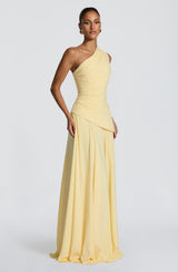 Fioreclo Bianka Maxi Dress in Lemon