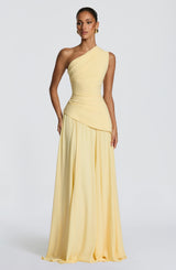 Fioreclo Bianka Maxi Dress in Lemon
