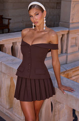 Fioreclo Blakely Top in Plum Brown