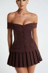 Fioreclo Blakely Top in Plum Brown